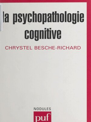cover image of La psychopathologie cognitive